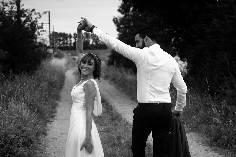 photo mariage en noir et blanc