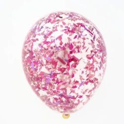 d ballon-transparent-avec-confettis-rose-a-l-interieur