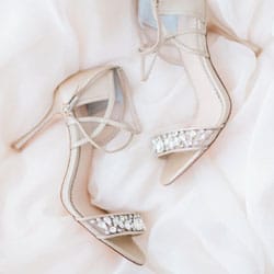 chaussure de mariee rose poudre et strass