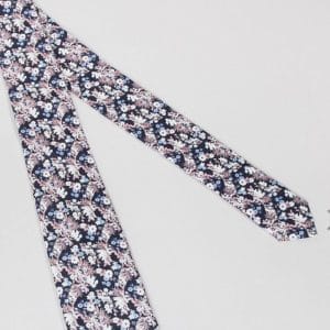 cravate fleur bleu et violet mariage champetre
