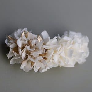 peigne cheveux mariage fleurs blanches naturelle preservees