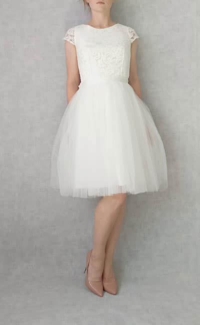 robe de mariee courte 2019 en tulle