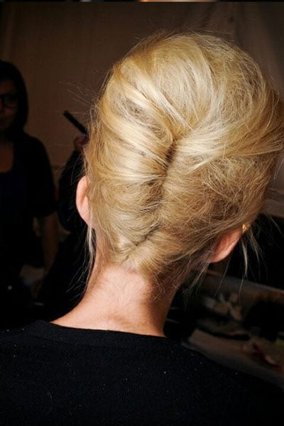 chignon banane mariage original