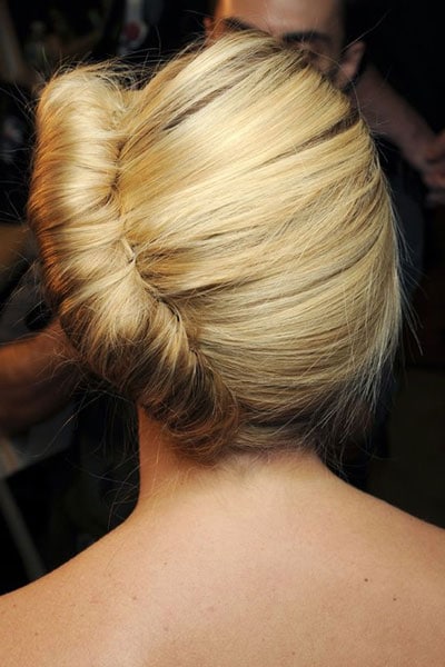 chignon banane mariage original