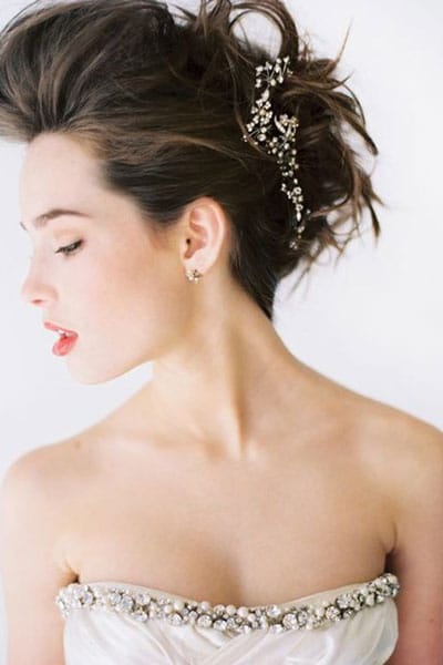 chignon banane mariage original