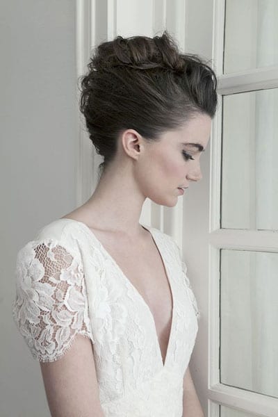 chignon banane mariage original