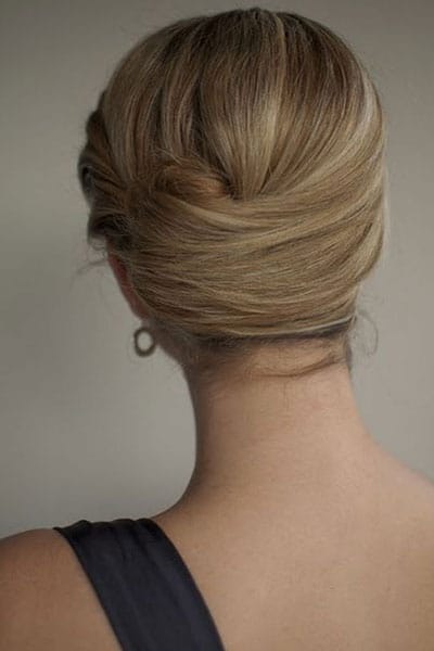 chignon banane mariage original