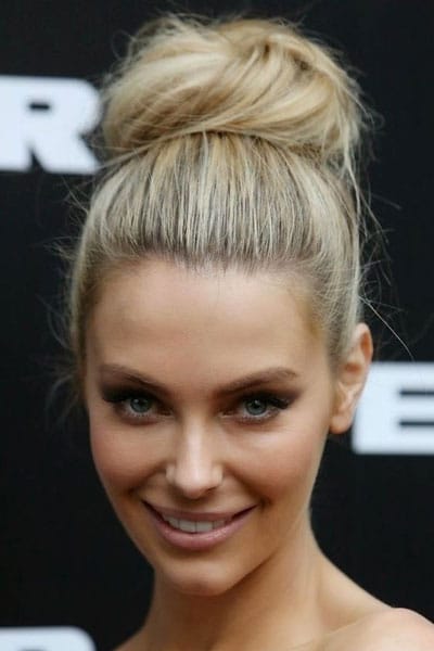 chignon haut mariage