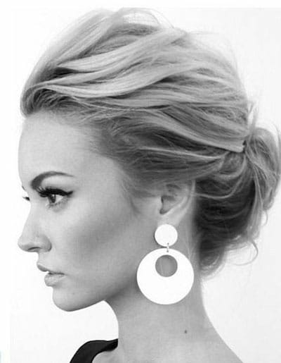 chignon mariage pour cheveux courts
