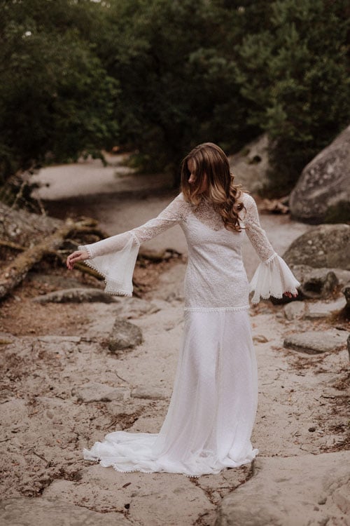 robe de mariee folk elodie courtat 2019