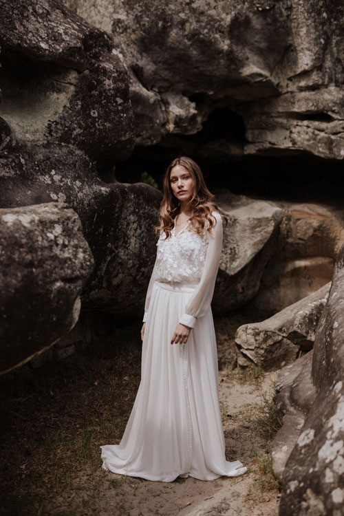 robe de mariee folk elodie courtat 2019