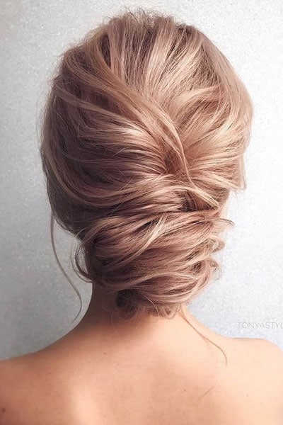 chignon bas mariage