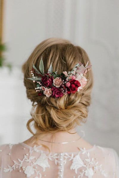 chignon bas mariage