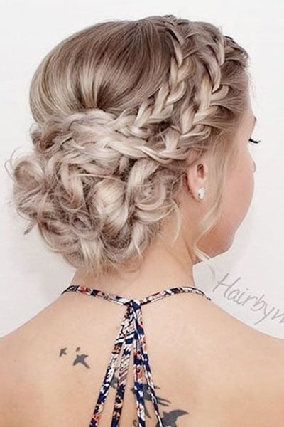 chignon bas mariage