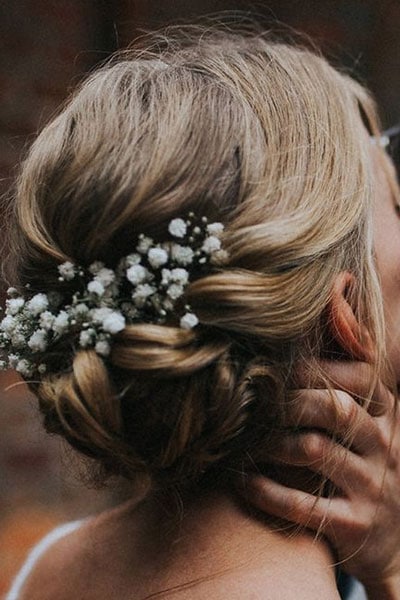 chignon bas mariage