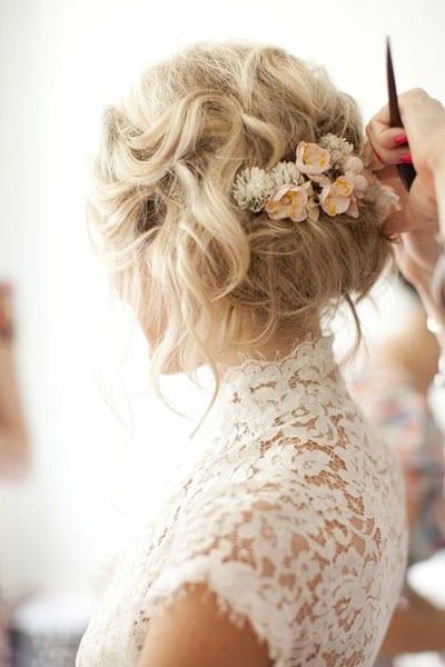 chignon bas mariage