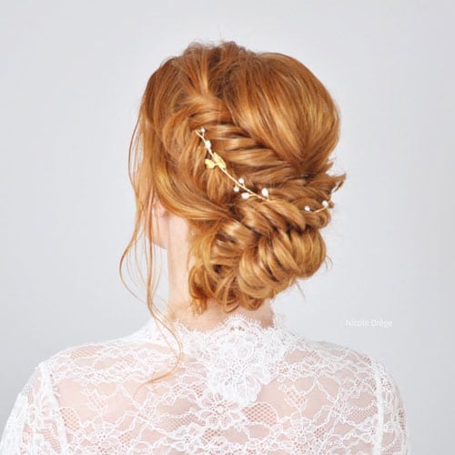 chignon de mariee avec accessoire cheveux