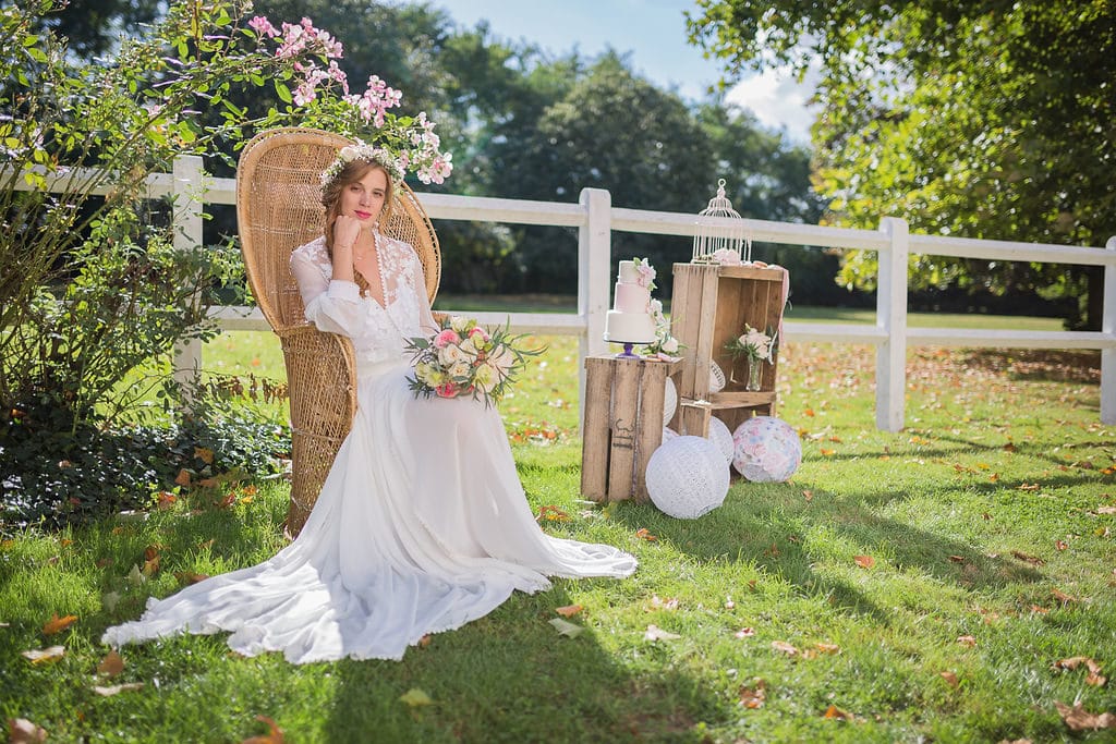 inspiration mariage rose pale romantique 2019