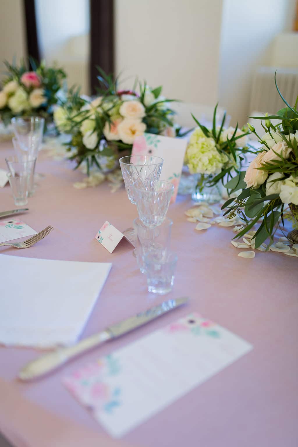 inspiration mariage rose pale romantique 2019
