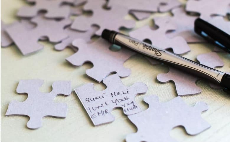 livre d or original en puzzle