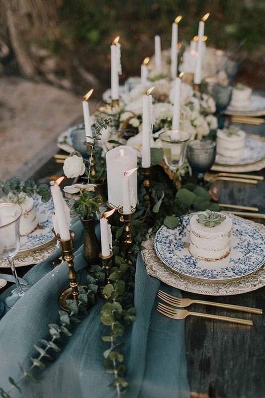table de mariage champetre chic