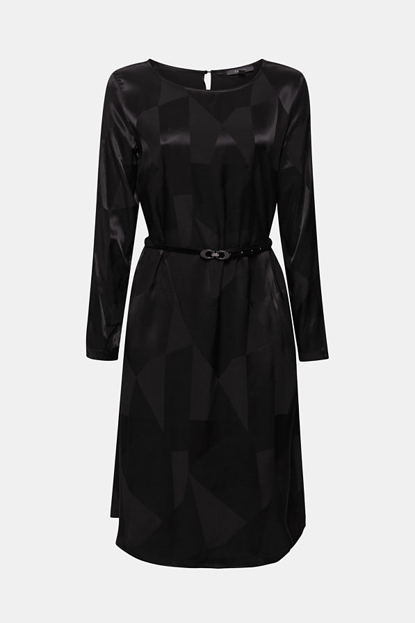 robe jacquard noire mariage
