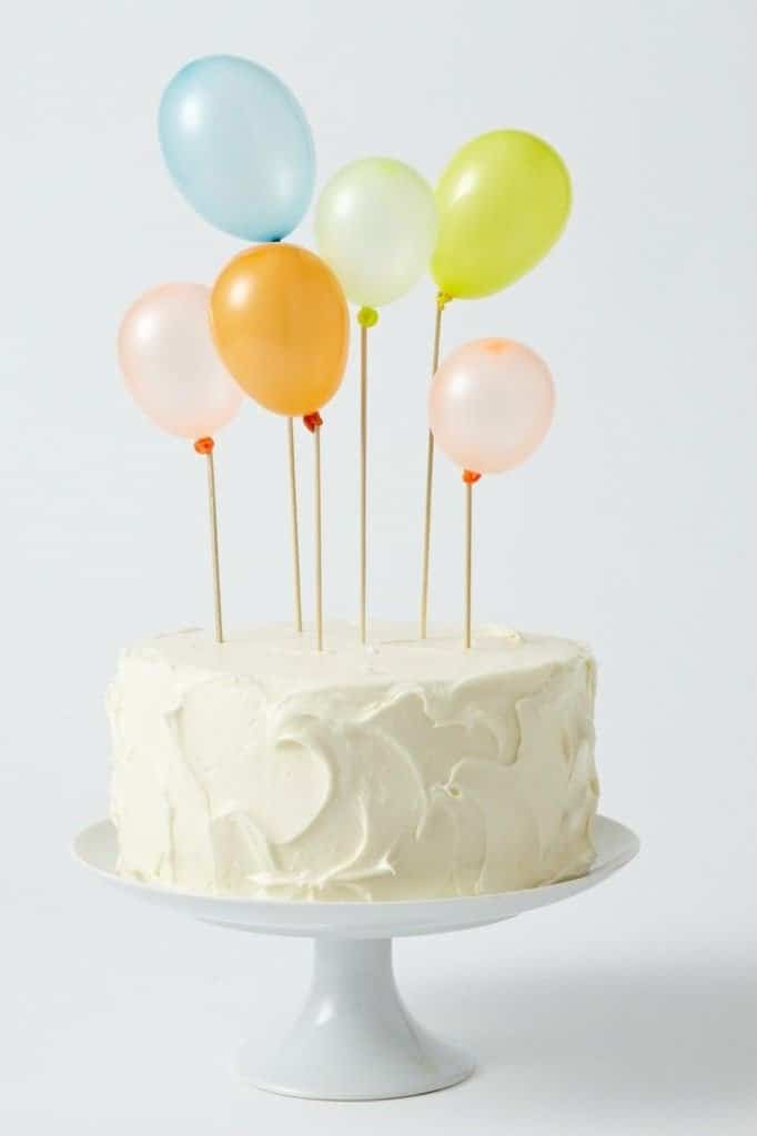 mini ballons cake toppers