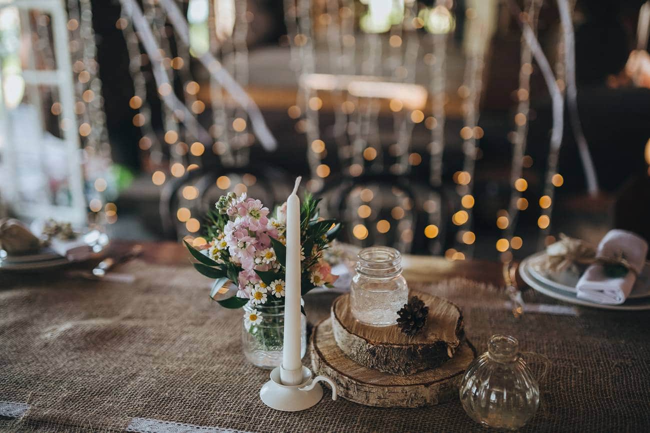 Quelle décoration de table pour un mariage champêtre ?