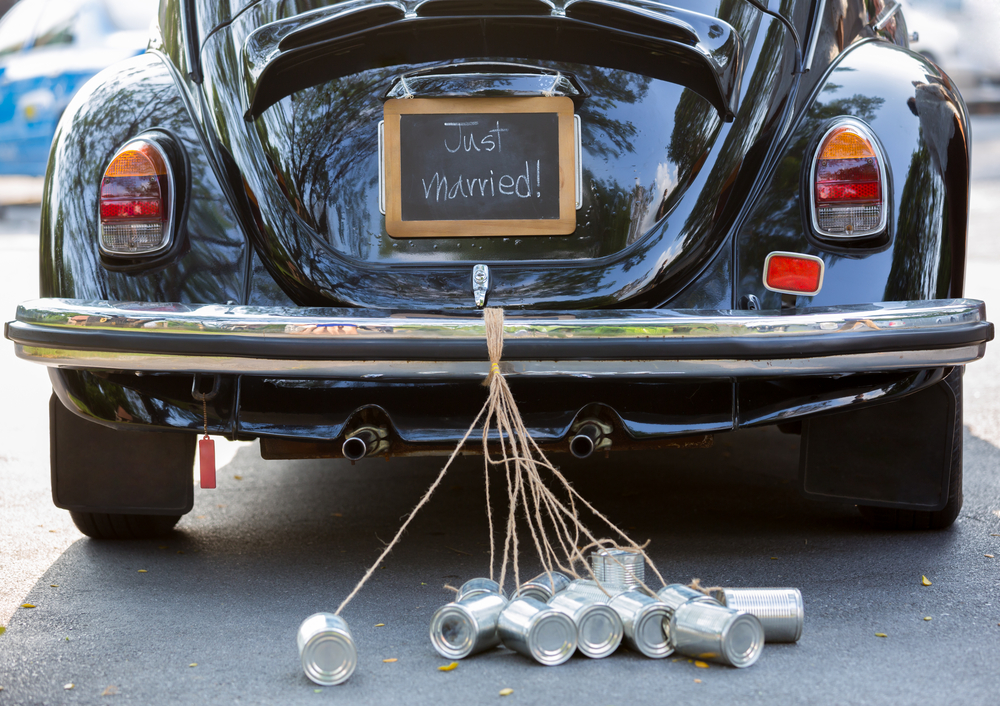 décoration de voiture de mariage