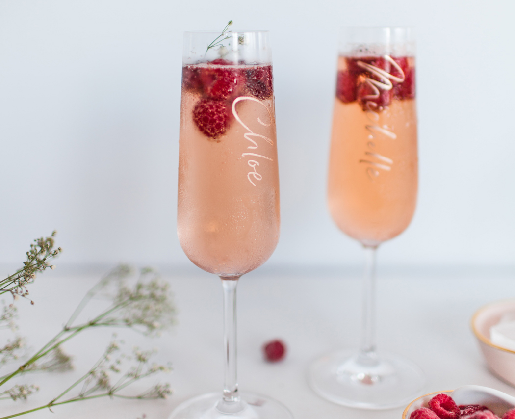 champagne rosé et dessert mariage