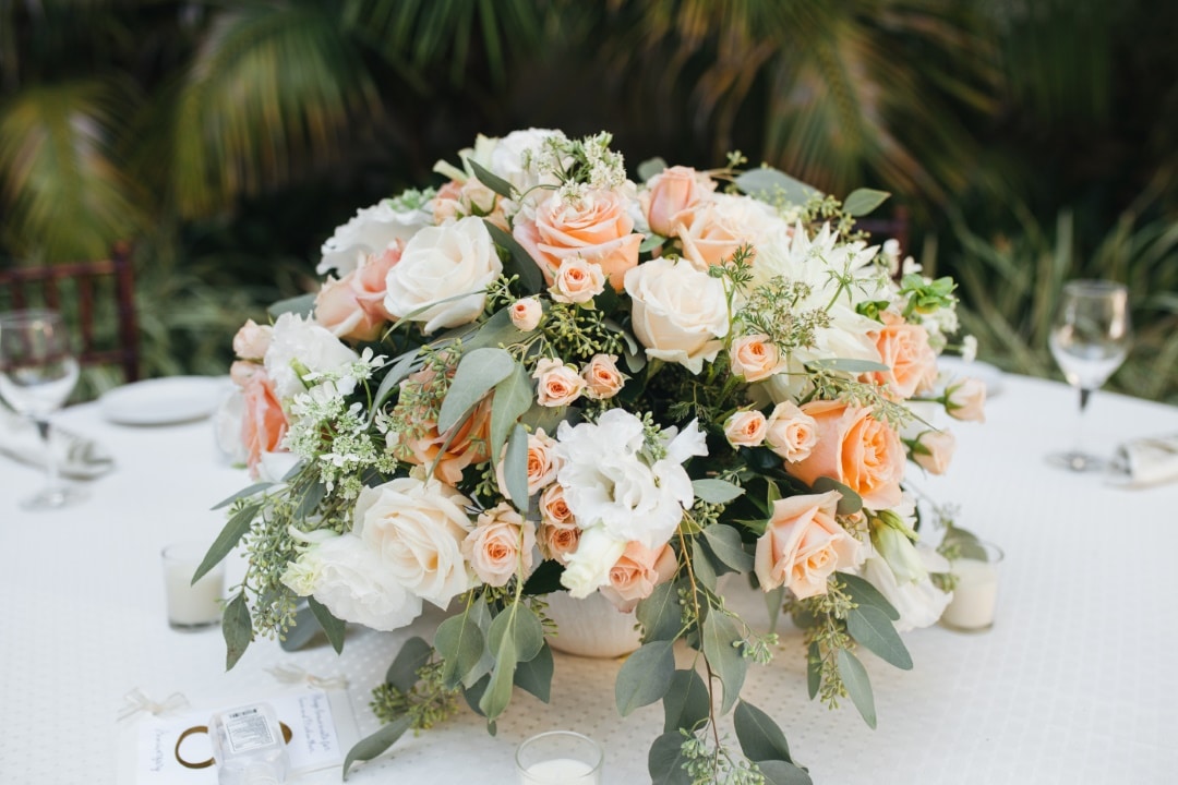 centre table mariage fleurs