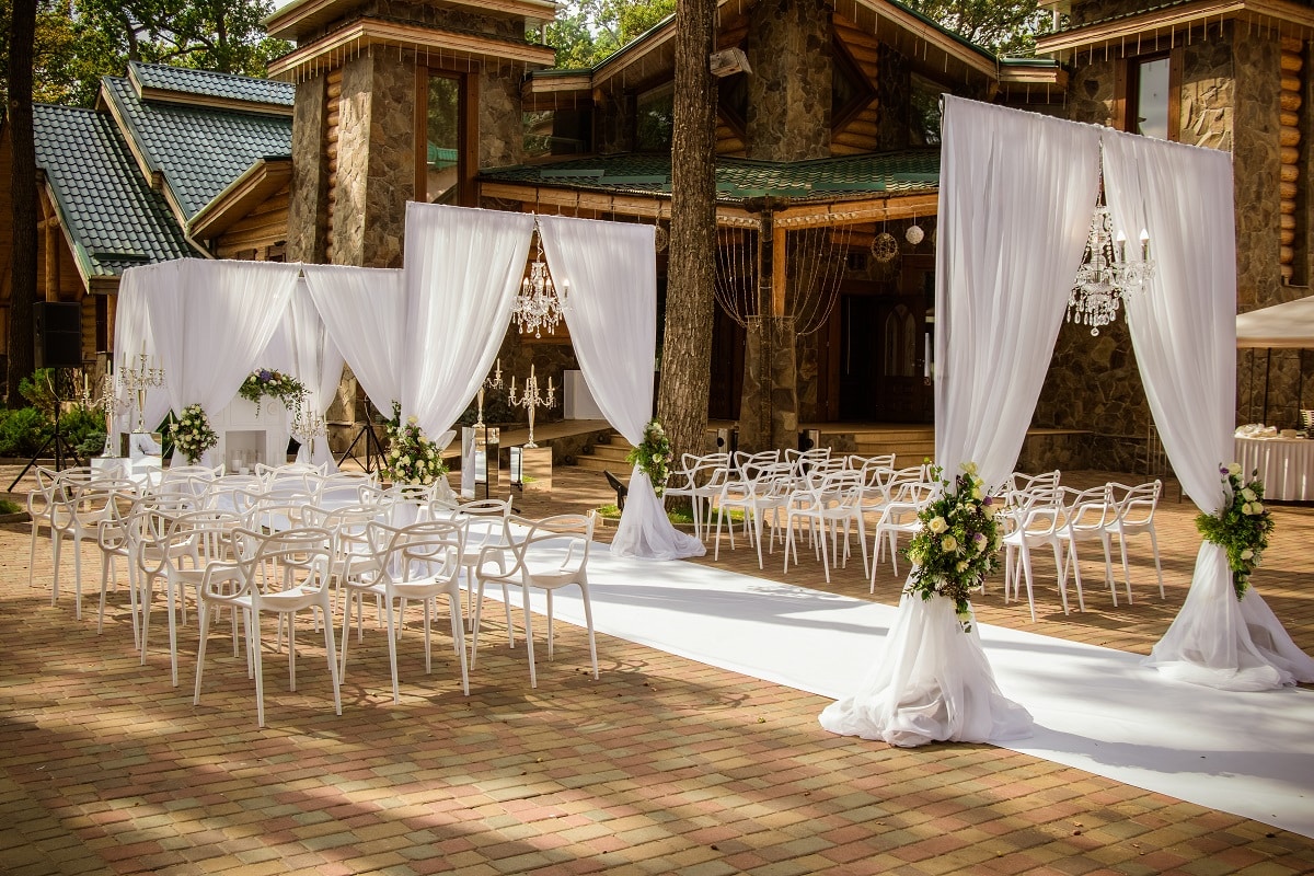 salle mariage luxe auberge