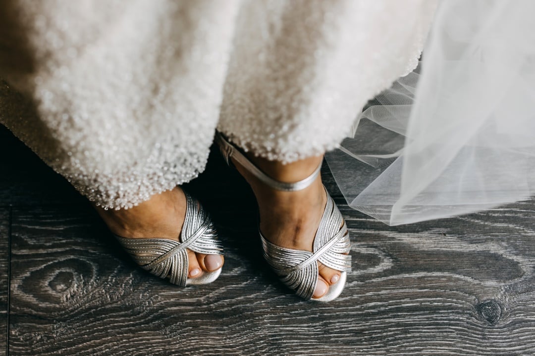 chic wedding sandals