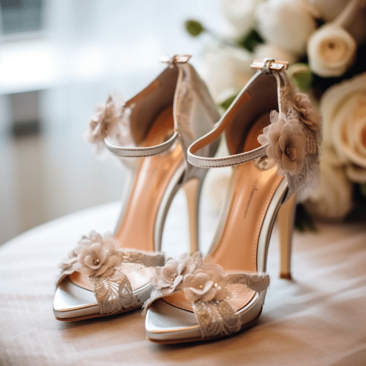 classy wedding shoe