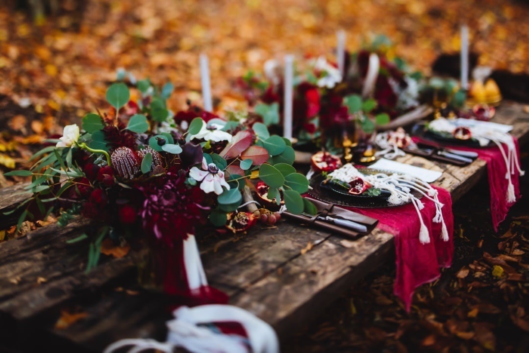 table mariage automne