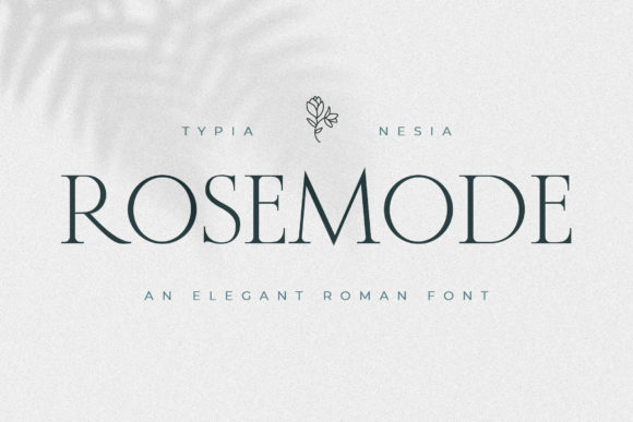 Rosemode typographie de mariage