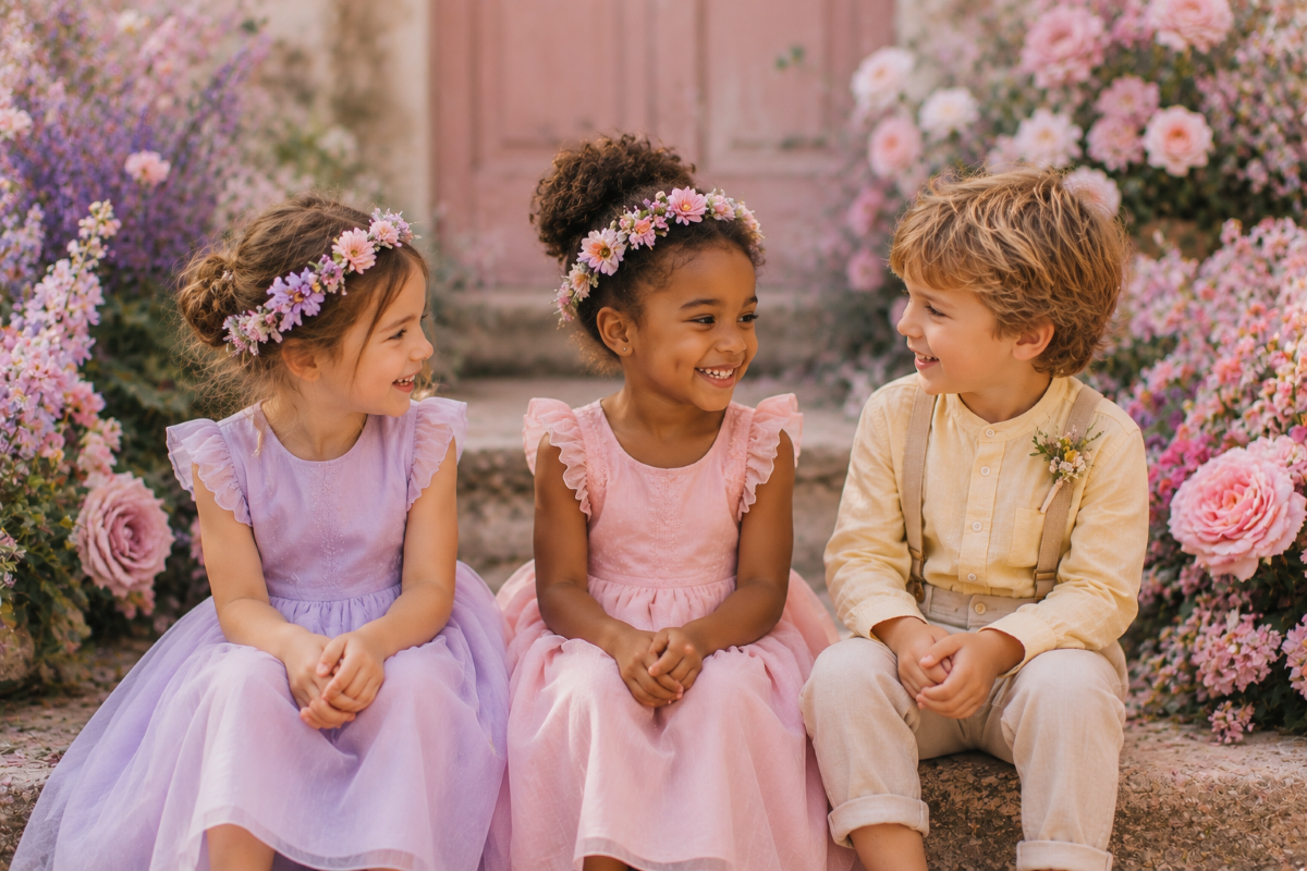 Comment assortir les enfants d’honneur sans effet « uniforme rigide »