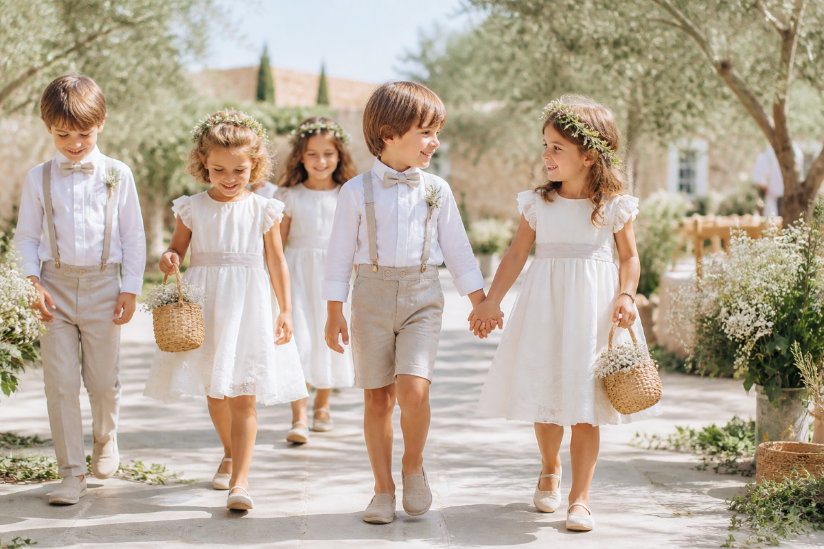 Comment assortir les enfants d’honneur sans effet uniforme rigide